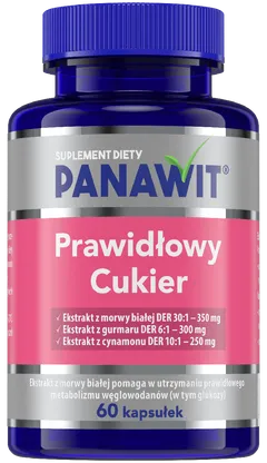 PANAWIT Prawidłowy Cukier - 60 kaps.