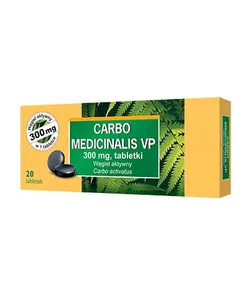 CARBO MEDICINALIS Węgiel leczniczy - 20 tabl.