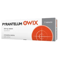 PYRANTELUM POLPHARMA 0,25 g - 3 tabl. 