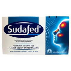 SUDAFED Tabletki powlekane 60 mg - 12 kaps.