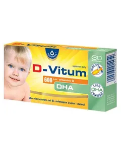 D-VITUM Witamina D DHA 600 j.m. - 30 kaps....