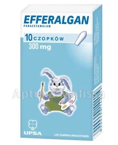 EFFERALGAN 300 mg - 10 czop.