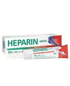 HEPARIN HASCO Żel 250 j.m./1 g - 35 g