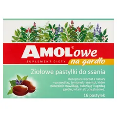 AMOLOWE GARDŁO Pastylki do ssania - 16 szt.