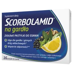 SCORBOLAMID NA GARDŁO - 16 past.