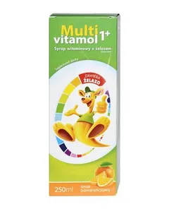 MULTIVITAMOL 1+ Syrop witaminowy z żelazem - 250...