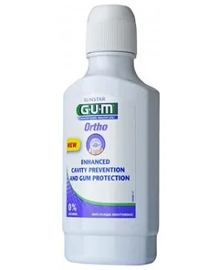 SUNSTAR GUM ORTHO Płyn do płukania jamy ustnej -...