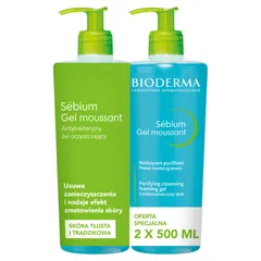 BIODERMA SEBIUM GEL MOUSSANT 500+500