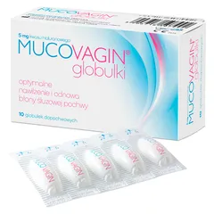 MUCOVAGIN Globulki dopochwowe - 10 szt.