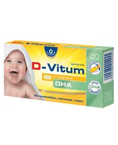 D-VITUM Witamina D DHA 400 j.m. - 30 kaps....