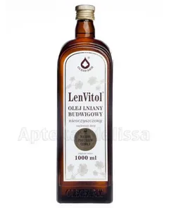 LENVITOL Olej lniany budwigowy nieoczyszczony -...