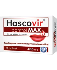 Hascovir Control MAX, 400 mg - 30 tabl.
