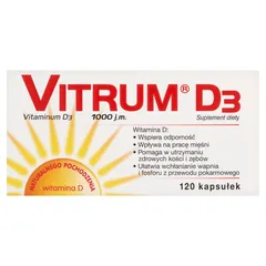 VITRUM D3 Kapsułki żelatynowe - 120 kaps.