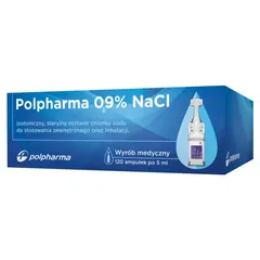 POLPHARMA Roztwór chlorku sodu 0,9% - 120 poj. x 5...