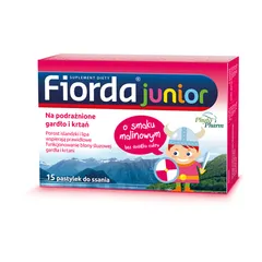 FIORDA JUNIOR O smaku malinowym - 15 past.