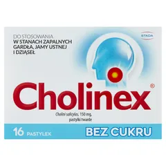 CHOLINEX BEZ CUKRU - 16 past. do ssania.