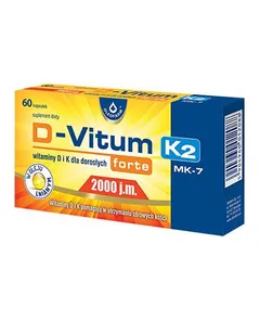 D-VITUM FORTE K2 Witaminy D i K dla dorosłych 2000...