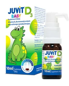 JUVIT BABY D3 Krople doustne z pompką - 10 ml