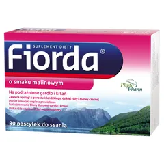 FIORDA O smaku malinowym - 30 past.