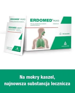 Erdomed Muko 225 mg - 20 sasz.