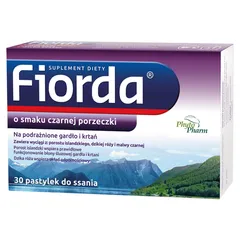 FIORDA O smaku czarnej porzeczki - 30 past.