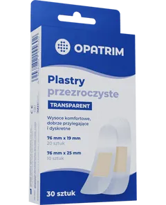Transparent Plastry przeźroczyste - - 30 szt.