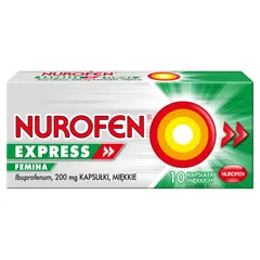 Nurofen Express Femina kaps.miękkie 0,2 g 10 kaps.