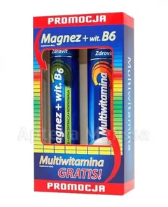 Zdrovit Magnez z Witaminą B6, 24 tabletki musujące...