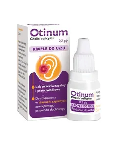 OTINUM Krople do uszu 200 mg/1 g - 10 g