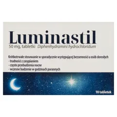 Luminastil 50 mg trudności z zasypianiem, 10...