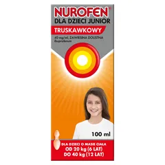 NUROFEN JUNIOR Zawiesina doustna smak truskawkowy...