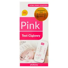 Test ciążowy PINK-TEST płytkowy 1 szt.