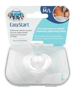 Canpol Easy Start Silikonowe osłonki na piersi M/L...