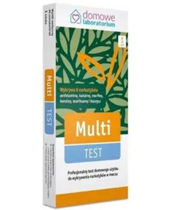 MULTI TEST Test do wykrywania narkotyków - 1 szt.