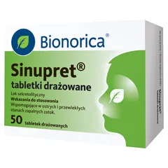 Sinupret tabl.draż. - 50 draż. (2 blist. po 25...