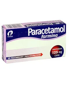 Paracetamol farmina 125 mg - 10 czop.