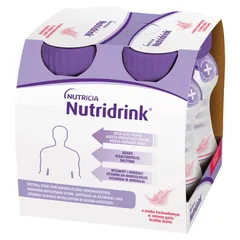 NUTRIDRINK O smaku truskawkowym - 4 x 125 ml
