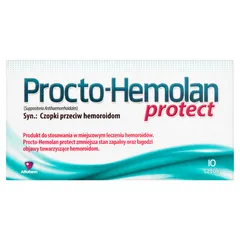 PROCTO-HEMOLAN PROTECT Czopki doodbytnicze - 10...