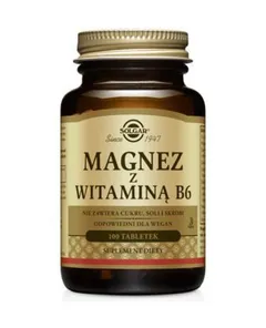 SOLGAR 98 Magnez z witaminą B6 100tabl.