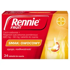 RENNIE FRUIT smak owocowy - 24 tabl.