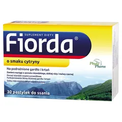 FIORDA O smaku cytryny - 30 past.