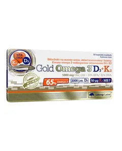 OLIMP Gold Omega 3 D3+K2 * 30kaps.D