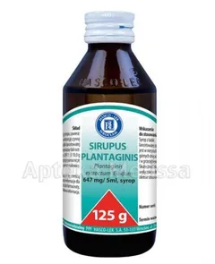 SIRUPUS PLANTAGINIS - 125 g