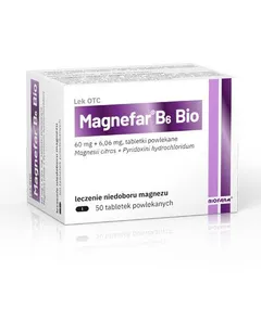 MAGNEFAR B6 BIO - 50 tabl. 