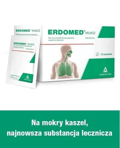 Erdomed Muko 225 mg - 10 sasz.