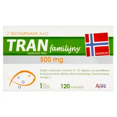 AVEC Tran Familijny A+D 120 kaps.