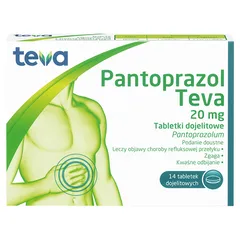 Pantoprazol Teva 20mg*14tabl.dojelit.