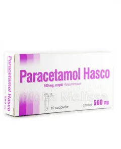 PARACETAMOL HASCO Czopki doodbytnicze 500 mg - 10...