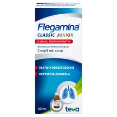 FLEGAMINA JUNIOR Syrop o smaku truskawkowym 2 ml/5...