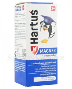 Hartuś Magnez + wit.B6 3+ syrop 120 ml
